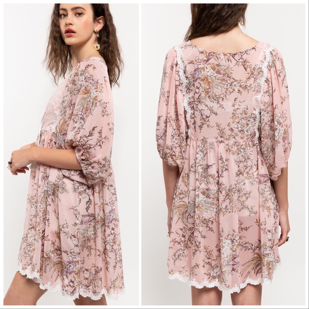 POL Floral Babydoll Tunic - Picture 2 of 7